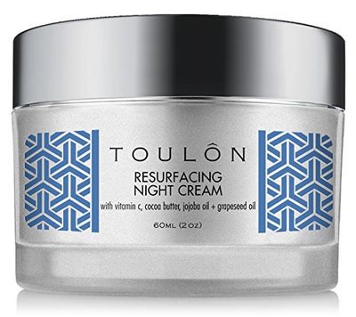 TOULON Night Face Cream For Women - Best Natural Face Moisturizer for Dry Skin with Vitamin C, Cocoa Butter Grapeseed Oil to Build Collagen, Reduce Fine Lines Firm Neck and Decollete