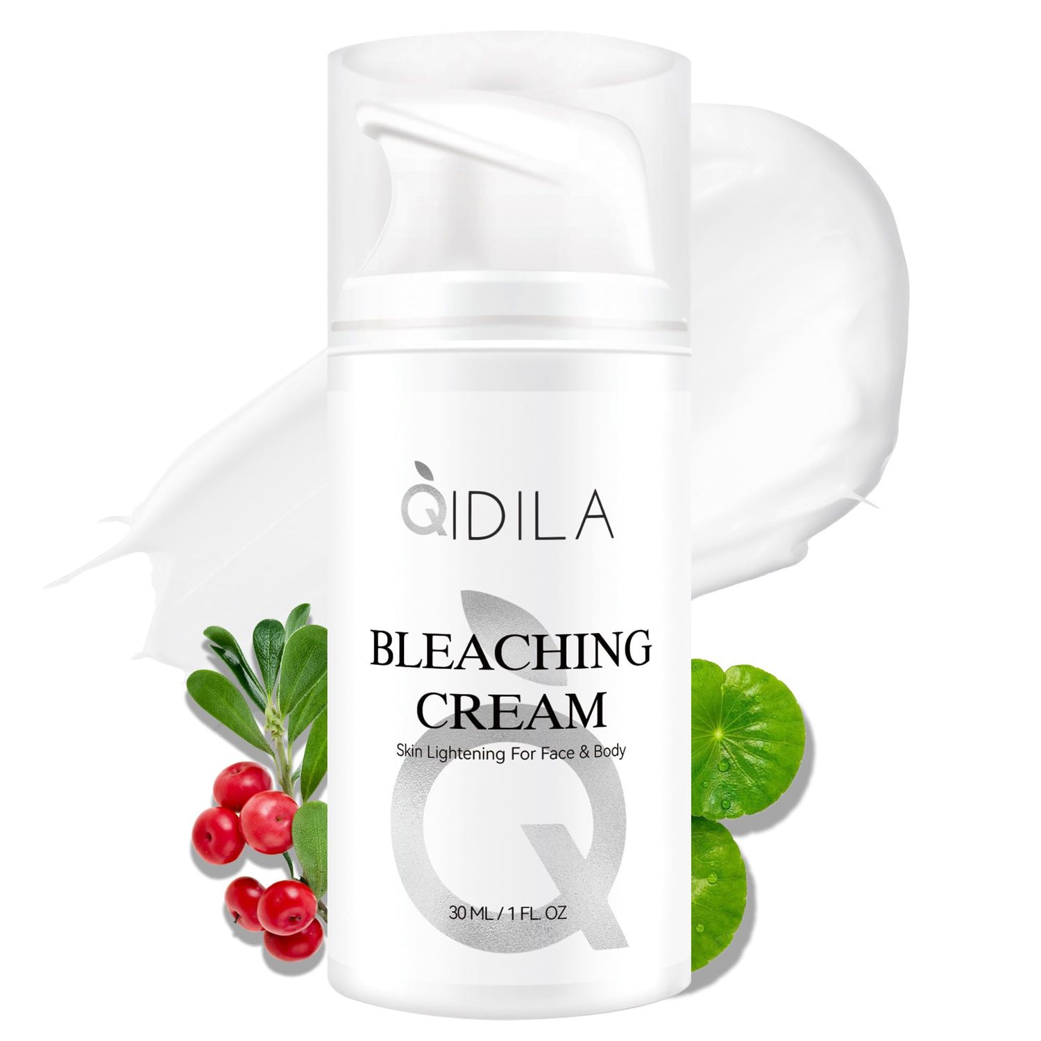 QIDILA Skin Lightening Cream for Intimate Areas Skin Bleaching Cream with Arbutin Niacinamideia Rapid Whitening Formula for Underarms, Knees, Elbows, Bikini Line Dark Spot Remover(0.9 fl.oz)