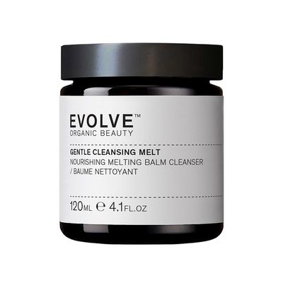 Evolve Organic Beauty - Gentle Cleansing Melt Balm Soothe, Hydrate, Remove Make Up, Nourish Baobab Oil, Vanilla Small-Batch, Vegan Clean Beauty (4.1 oz 120 mL) Package May Vary