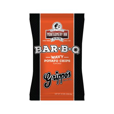 Grippo&#39;s Original Montgomery Inn Wavy Barbecue Potato Chips 8 oz 1 Pack