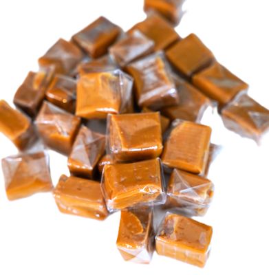 Vanilla Caramel Squares - 1.5 lbs of Individually Wrapped Smooth Creamy Chewy Caramel Candy
