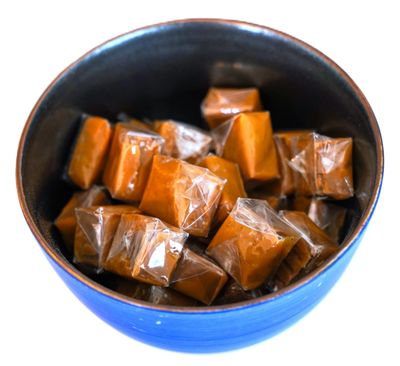 Vanilla Caramel Squares - 1.5 lbs of Individually Wrapped Smooth Creamy Chewy Caramel Candy