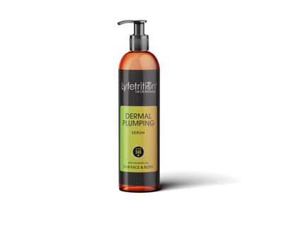 Lyfetrition Dermal Plumping Complex 12 oz large Bottle Anti-Ageing Serum Enriched with Vitamin C and Hyaluronic Acid