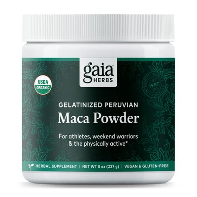Gaia Herbs Maca Powder - Natural Energy Supplement - Supports and Maintains Healthy Energy and Stamina - Made with USDA Certified Organic Maca Root (Lepidium meyenii) - 8 Oz (69-Day Supply)