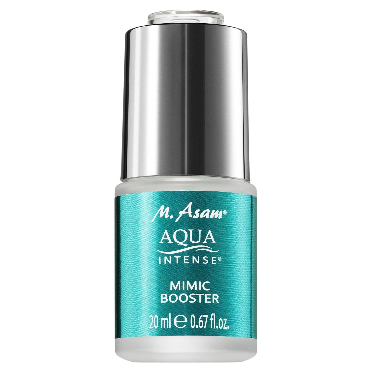 M. Asam AQUA INTENSE Mimic Booster Serum (0.67 Fl Oz) - Facial moisturizer with hyaluronic acid high-tech peptide for targeted smoothing of expression lines, fragnance-free and vegan