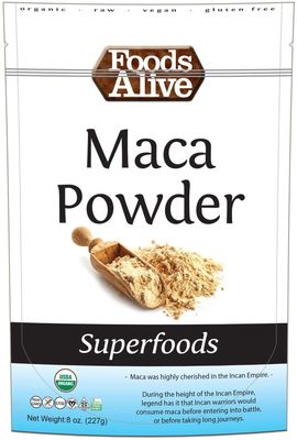 Foods Alive Organic Maca Powder, 8 Oz (Pack of 2)