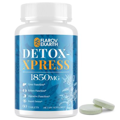 Canna Cleanse, Liver Cleanse Detox Repair Chewable Tablets, Milk Thistle Supplement, Fast-Acting Body Detox for Women Men, Toxin Flush for Liver, Kidney, Digestion Metabolism, 60 Tablets