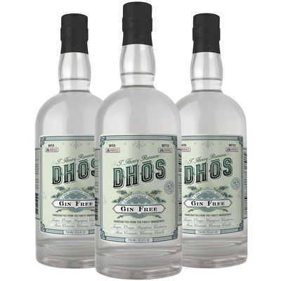 Dhos Handcrafted Non-Alcoholic Gin - Keto-Friendly, Zero Sugar, Zero Calories, Zero Proof - 750 ML - Perfect for Mocktails - Made in USA, Aperol Spritz