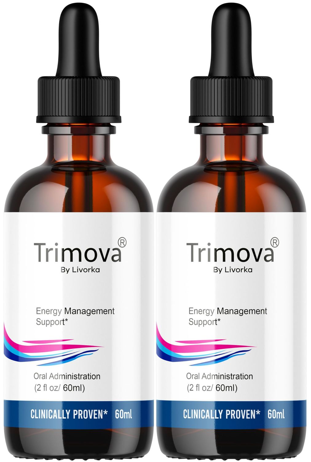 LIVORKA (2 Pack) Trimova Liquid Drops, Trimova Drops, Trimova Liquid, Trimova Drops Advanced Formula, Trimova Drops Vitamin, Trimova Drops Metabolic, Trimova Drops Metabolism 2 Bottles for 60 Days
