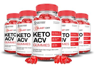 (5 Pack) Blast Off Keto ACV Gummies Advanced Formula 1000MG Blast Keto Gummies Apple Cider Vinegar Formulated with Pomegranate Beet Juice Powder B12 Vegan Non GMO 300 Gummys