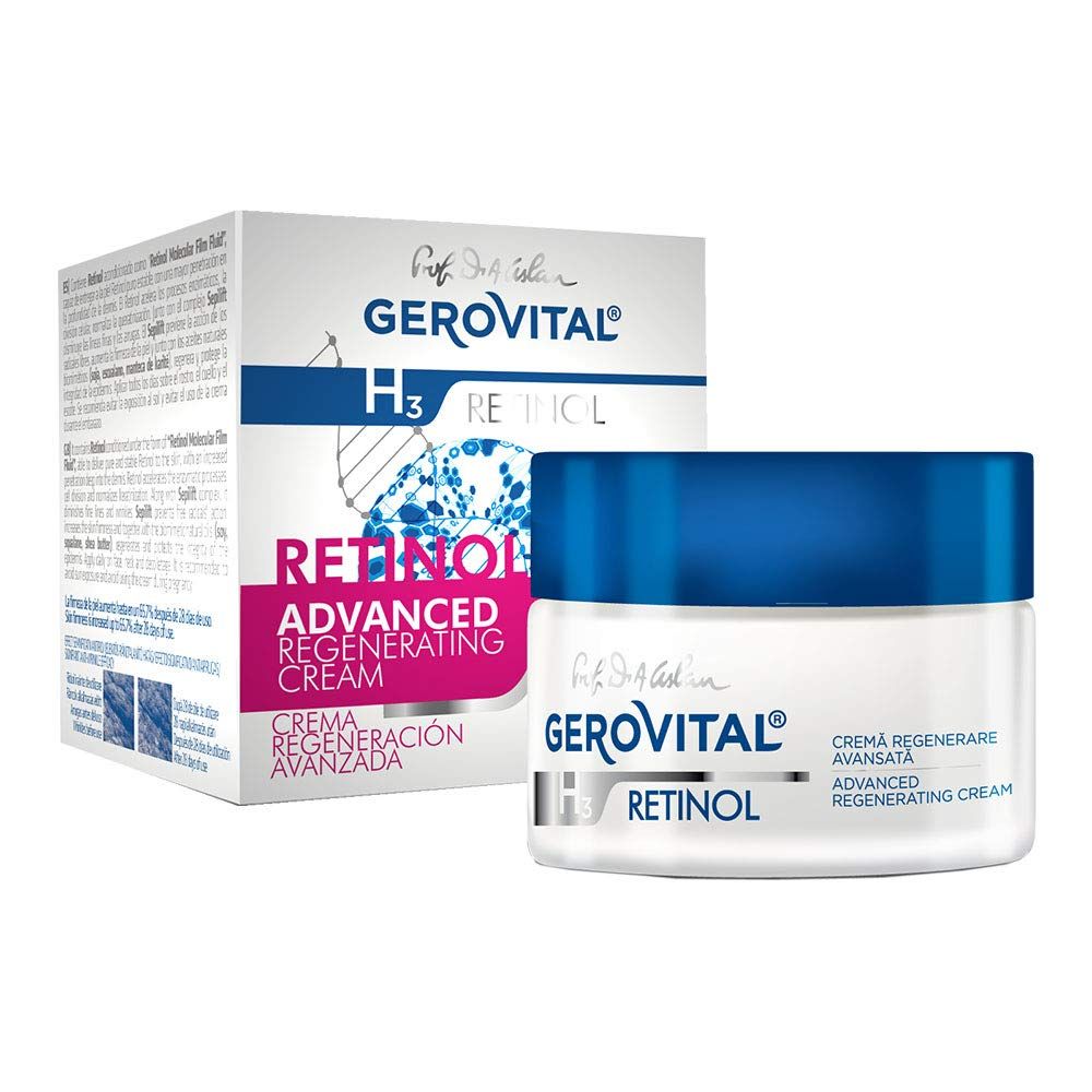 GEROVITAL RETINOL Advanced Skin Regenerating Cream with Retinol and Sepilift Complex, Anti Aging Face Moisturizer, Rapid Wrinkle Repair, Day Night Face Cream, 50 mL