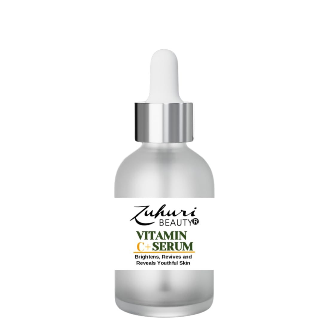 Zuhuri Beauty Vitamin C Serum Lightens Dark Spots, Repairs Damaged Skin and Helps to Prevent Signs of Aging.