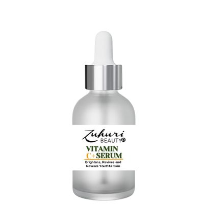 Zuhuri Beauty Vitamin C Serum Lightens Dark Spots, Repairs Damaged Skin and Helps to Prevent Signs of Aging.