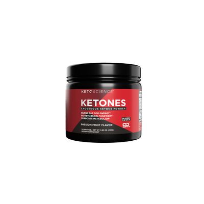 KETO SCIENCE Ketones Powder, Exogenous Ketone Powder, with goBHB, Keto Electrolytes Powder, Supports Metabolism, Focus and Workout Support, Passion Fruit Flavor, 15 Servings