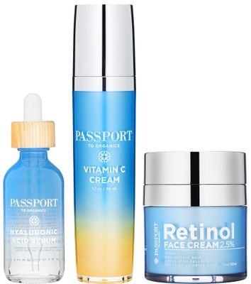 Passport to Organics Anti-Aging Set for Face Neck, Skin Care Sets Kits