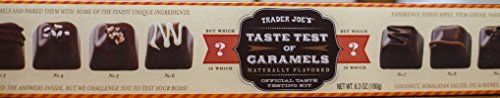 Trader Joe s - Taste Test of Caramels - Chocolate Covered Caramel Taste Testing Kit Featuring 12 Distinct Flavor Profiles, Net Wt 6.3 Ounce