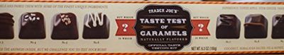 Trader Joe s - Taste Test of Caramels - Chocolate Covered Caramel Taste Testing Kit Featuring 12 Distinct Flavor Profiles, Net Wt 6.3 Ounce