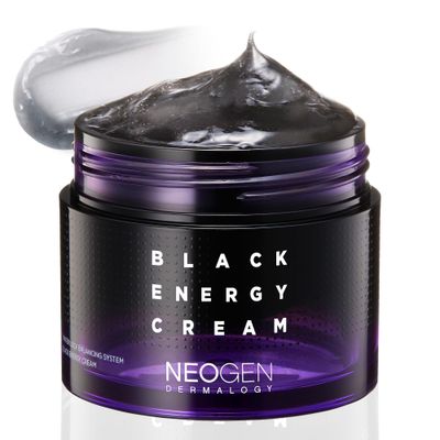 [K-Beauty] Neogen Dermalogy Black Energy Cream Revitalizing Nourishing Gel Moisturizer Sleep Mask Facial Cream wPlant-Derived Ingredients 2.7oz