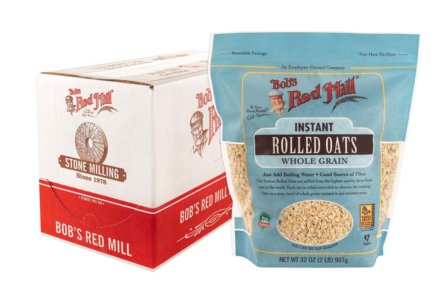 Bob&#39;s Red Mill Instant Rolled Oats, 32-ounce (Pack of 4)