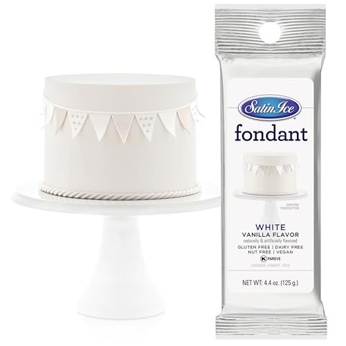 Satin Ice White Fondant, Vanilla, 4.4 Ounces