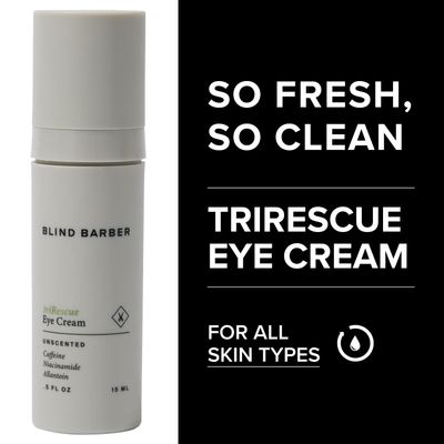 Blind Barber Regimen Skin Care Set - Face Scrub, Under Eye Cream, Supercharged Face Toner, Rice Bran Facial Cleanser Hydrating Balm - 5 Mens Skin Care Products for Daily Use - (5 Count)