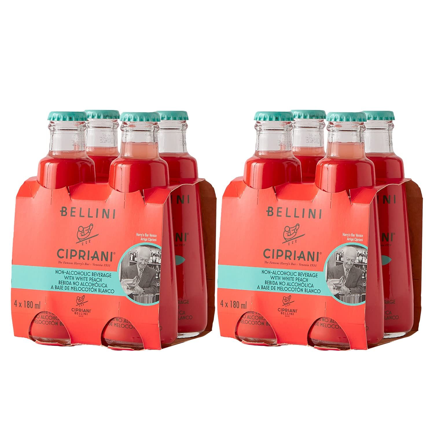 Cipriani White Peach Virgin Bellini Mix 4 -6.09 fl oz