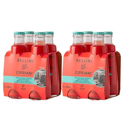 Cipriani White Peach Virgin Bellini Mix 4 -6.09 fl oz