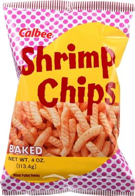Calbee Shrimp Flavored Chips 4 ounces Bag (2 Pack)