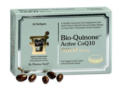 The Original CoQ10 from The Inventor of Q10 Supplements High Absorption Bio-Quinone Coenzyme Q10 100mg, Essential Antioxidant for Energy, Heart Health and Fertility Support, 60 Softgels