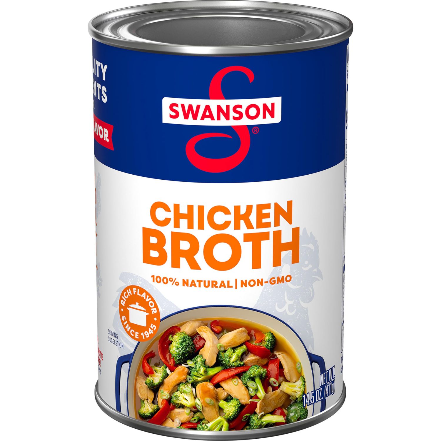 Swanson 100 Natural, Gluten-Free Chicken Broth, 14.5 Oz Can