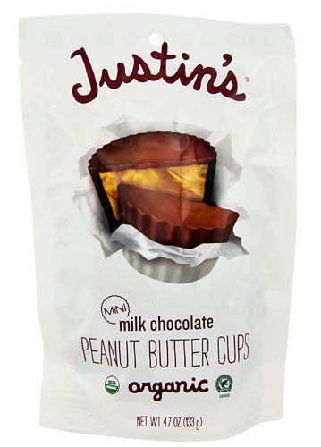 Justin&#39;s Organic Mini Peanut Butter Cups Milk Chocolate -- 4.7 oz - 2 pc