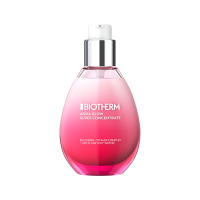Biotherm Aquasource Aqua Glow Super Concentrate, an Illuminating Serum, Face Moisturizer for Normal to Combination Skin with Vitamin C Biotech Plankton, for Radiant,Glowing Skin, 1.7 Fl. Oz
