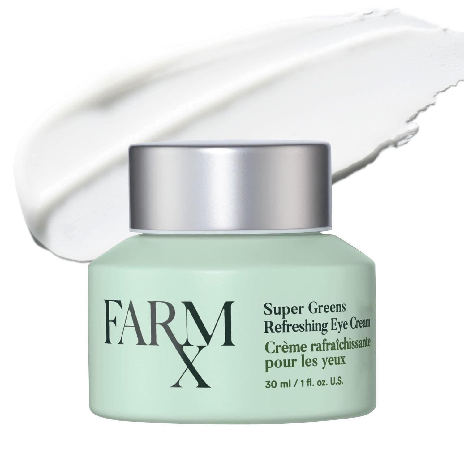 Farm Rx Super Greens Refreshing Eye Cream Vegan Eye Cream with Cucumber Extract and Green Tea Cools and Refreshes Skin Around Eyes De-puffing Ingredients