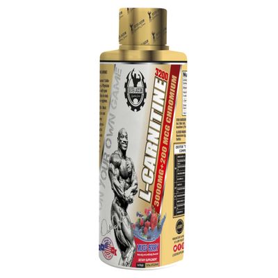 DEXTER JACKSON Gold Series L-Carnitine 3200 473.28 Ml (32 Serving, Mixed Berry)