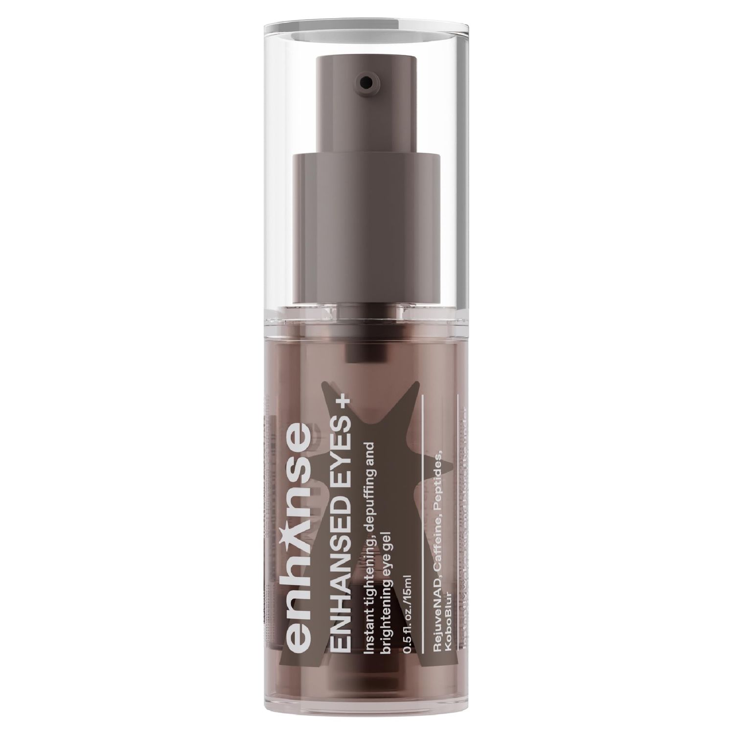 Enhanse Under Eye Gel for Men, Caffeine Eye Cream, Peptides, RejuveNAD, Instant Tightening, Brightening, Depuffing for Under Eye Bags, Blurs Fine Lines and Dark Circles, 0.5 Fl Oz