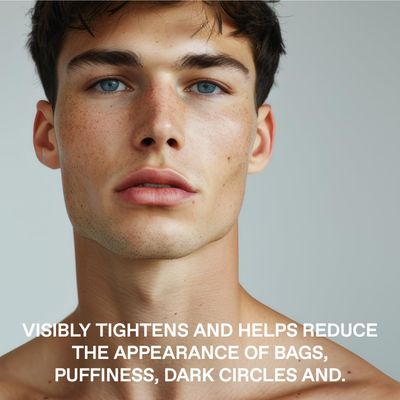 Enhanse Under Eye Gel for Men, Caffeine Eye Cream, Peptides, RejuveNAD, Instant Tightening, Brightening, Depuffing for Under Eye Bags, Blurs Fine Lines and Dark Circles, 0.5 Fl Oz