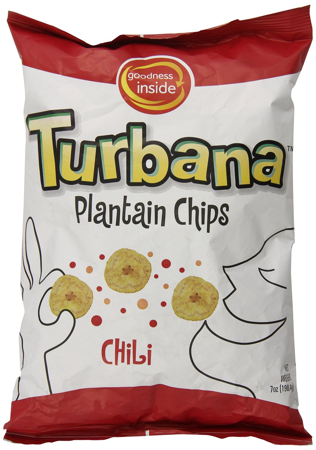 Turbana Plantain Chips, Chili, 7 Ounce