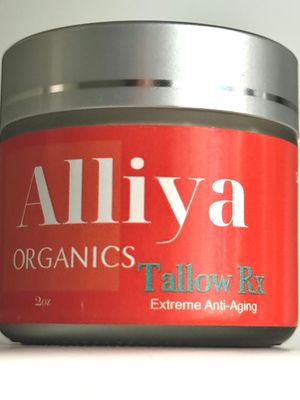 Alliya Organics Tallow Rx Hydrating Anti-Aging Face Cream, 2 oz (Chemical Free)