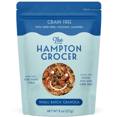 The Hampton Grocer Super Seed Grain Free Granola - Organic, Gluten-Free, Nut-Packed Snack with Pumpkin Seeds, Coconut Maple Syrup - Small Batch, Handmade, 8oz