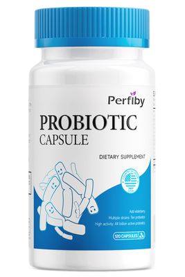 Perfiby Probiotics with Elderberry for Digestive Immune Health Supports Occasional Constipation, Diarrhea, Gas Bloating, 120 Capsules, 60-Day Supply