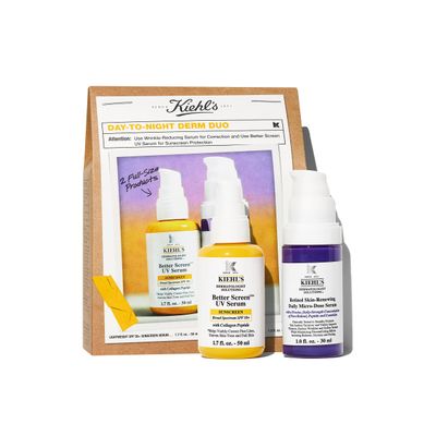 Kiehl&#39;s Anti Aging Skincare Set - 108 Value including Lightweight Sunscreen and Anti-Aging Retinol Serum - For Wrinkle Reduction and SPF Protection