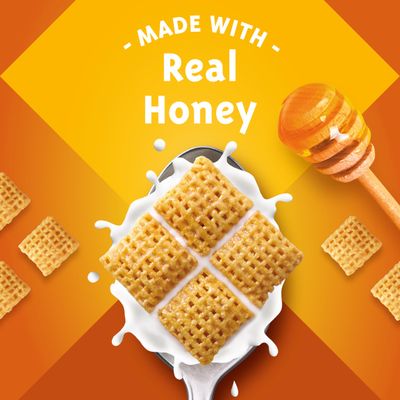 Honey Nut Chex Cereal, Gluten Free Breakfast Cereal, Made with Whole Grain, Family Size, 19.6 oz