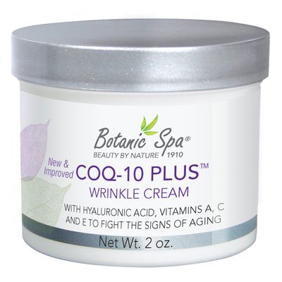 Botanic Spa CoQ-10 Plus Wrinkle Cream - Hyaluronic Acid, Vitamins A, C E - Diminishes the appearance of Lines and Wrinkles - 2 oz