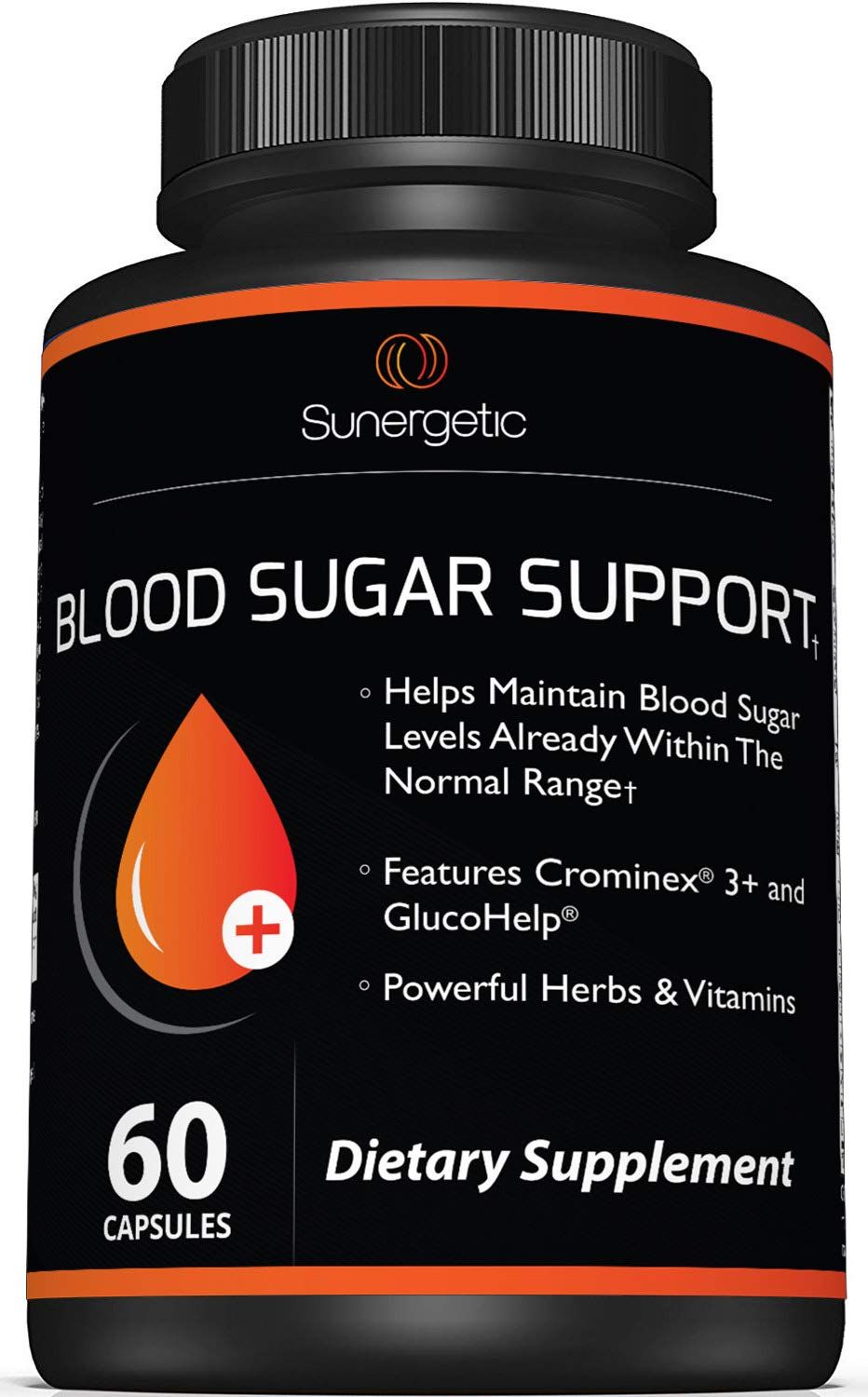 Premium Blood Sugar Support Supplement-Supports Healthy Blood Sugar Levels Already Within Normal Range - Includes Bitter Melon Extract, Vanadium, Chromium, Cinnamon, Alpha Lipoic Acid-60 Capsules
