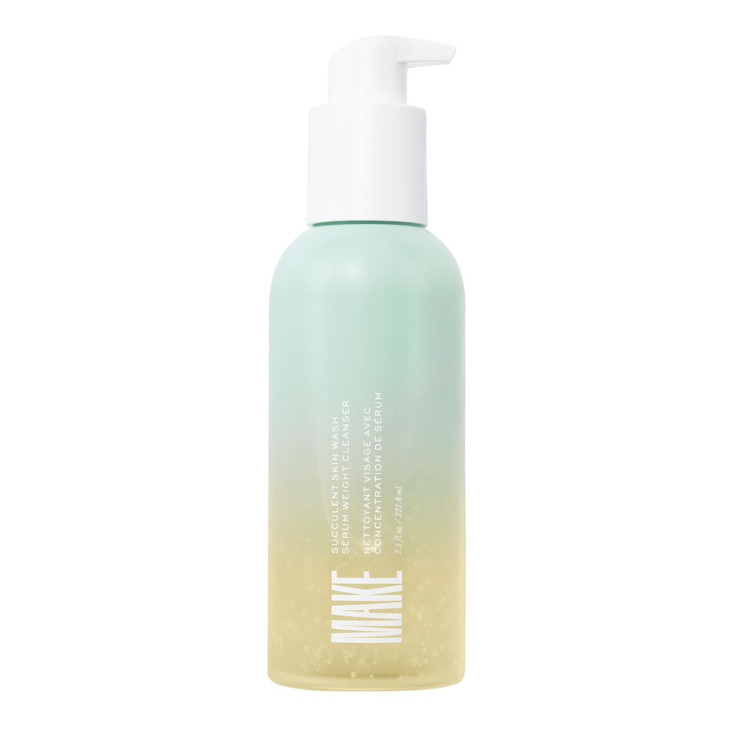 MAKE Beauty Succulent Skin Wash - Hydrating Face Wash, pH Balanced, Moisturizing Gentle Face Cleanser with Cactus Extracts and Hyaluronic Acid for All Skin types - 7.7 Fl Oz