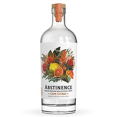 Abstinence Spirits Cape Citrus Award winning Non-Alcoholic Spirit Calorie-free, Sugar-free 750ml