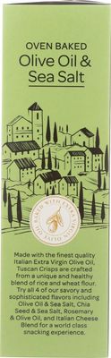 Dolcetto Tuscan Crisps - Olive Oil Sea Salt 5.3oz
