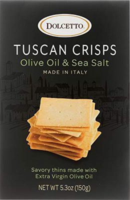 Dolcetto Tuscan Crisps - Olive Oil Sea Salt 5.3oz