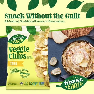 Heaven Earth Taro Chips, 5oz (2 Pack)