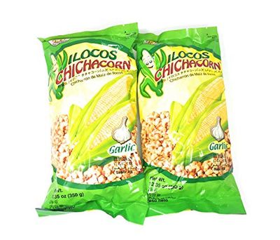 Ilocos Chichacorn Cornick Corn Nuts - Garlic Flavor, 12.35 oz (350g), 2 Pack